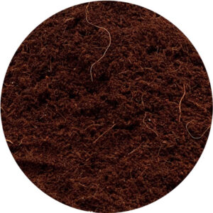 Closeup view of Royal Gold Soil – Coco Fiber, which adds air pockets containing oxygen to your grow media