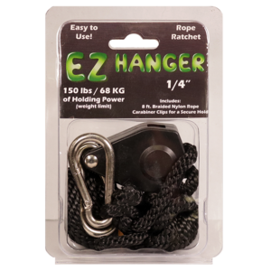 An EZ Hanger Rope Ratchet package, ideal for use in hanging and adjusting lighting fixtures