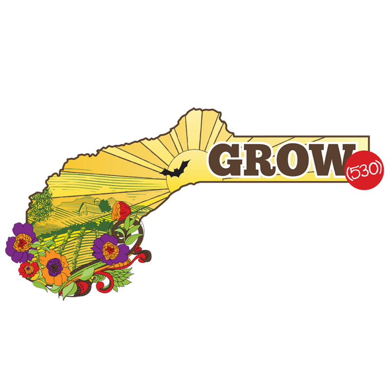 Colorful logo of Four Seasons Bulk Soil – Grow 530, which includes worm castings and dry fertilizer