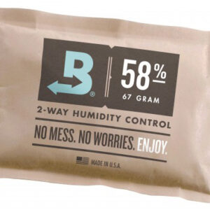 Boveda Humidity Control Packs, shown here at the 58% humidity level, last 2 to 6 months