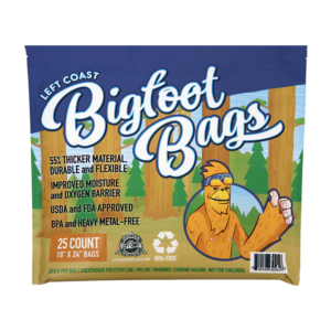 25 count, heavy duty Left Coast Bigfoot Bags