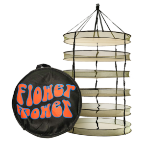 The Flower Tower Dry Rack buckle style allows for maximum air flow during drying