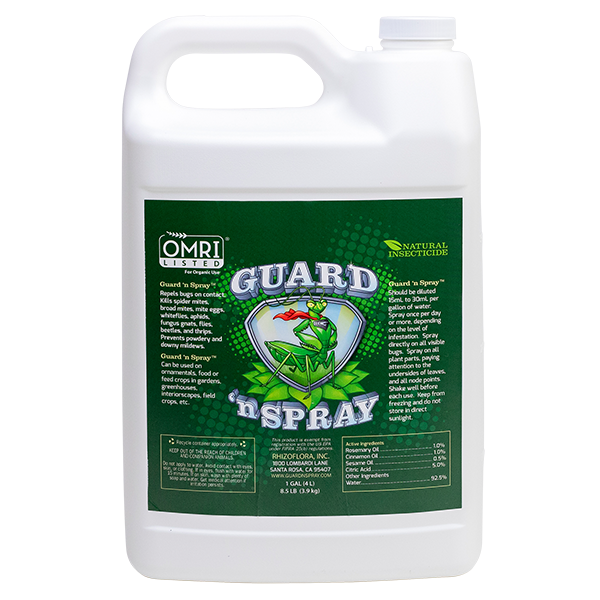 Guard n’ Spray insecticide uses food-grade ingredients to suffocate pests without harsh chemicals
