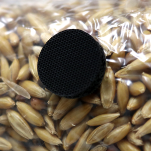 Goonie grains grain spawn bag with self-healing injection port installed