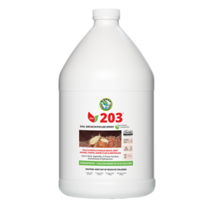 Gallon jug of SNS 203 pesticide
