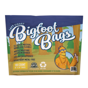 100 count, Heavy Duty Bigfoot Bags from Left Coast