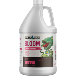 Front view of Earth Juice Bloom 1 gallon bottle