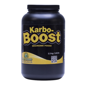 The 5 lb. size of Green Planet Nutrients Karbo Boost, which helps support heavy fruiting