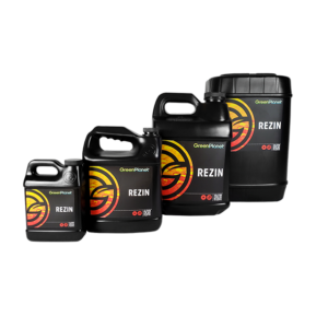 Four different sizes of Green Planet Nutrients – Rezin, from 1 to 23 liters