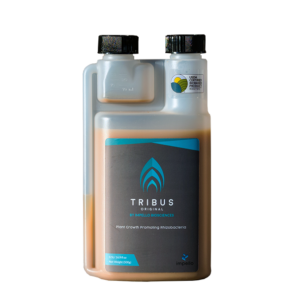 Here in half-liter size, Tribus Biostimulants helps gardeners put the forces of nature to work