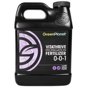 The 1-liter size of Green Planet Nutrients – Vitathrive, made for the vegetative state of growth