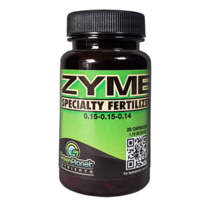 A 25-capsule bottle of Green Planet Nutrients – Zyme Caps, a blend of enzymes and biocatalysts