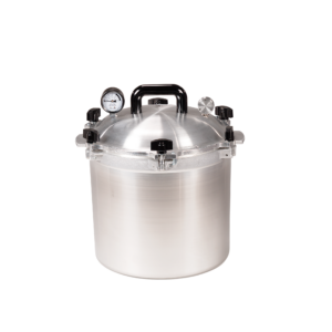 The AA921 Pressure Cooker features a heavy-duty construction to ensure longevity and even heat distribution.