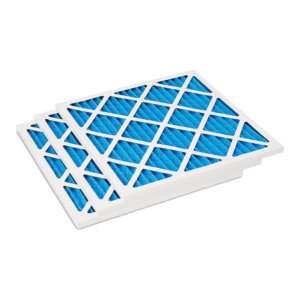 Flocube MERV 8 pre-filter for HEPA flow hood with transparent background