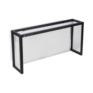 Flocube ProFlow 2x4 horizontal clean bench with HEPA filter with transparent background